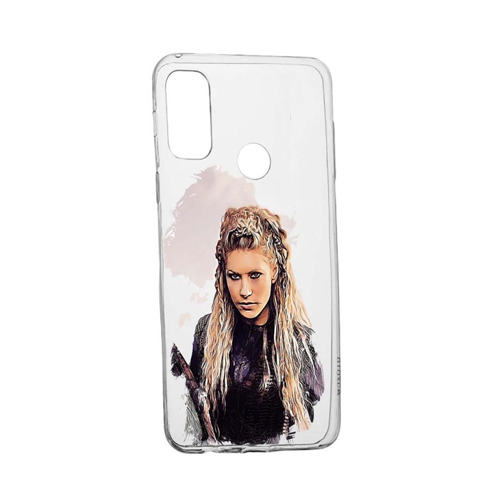 Vikings Lagerha Movie Case за Alcatel 3X (2020), устойчив на износване, противоплъзгащ се, премиум силикон, 451