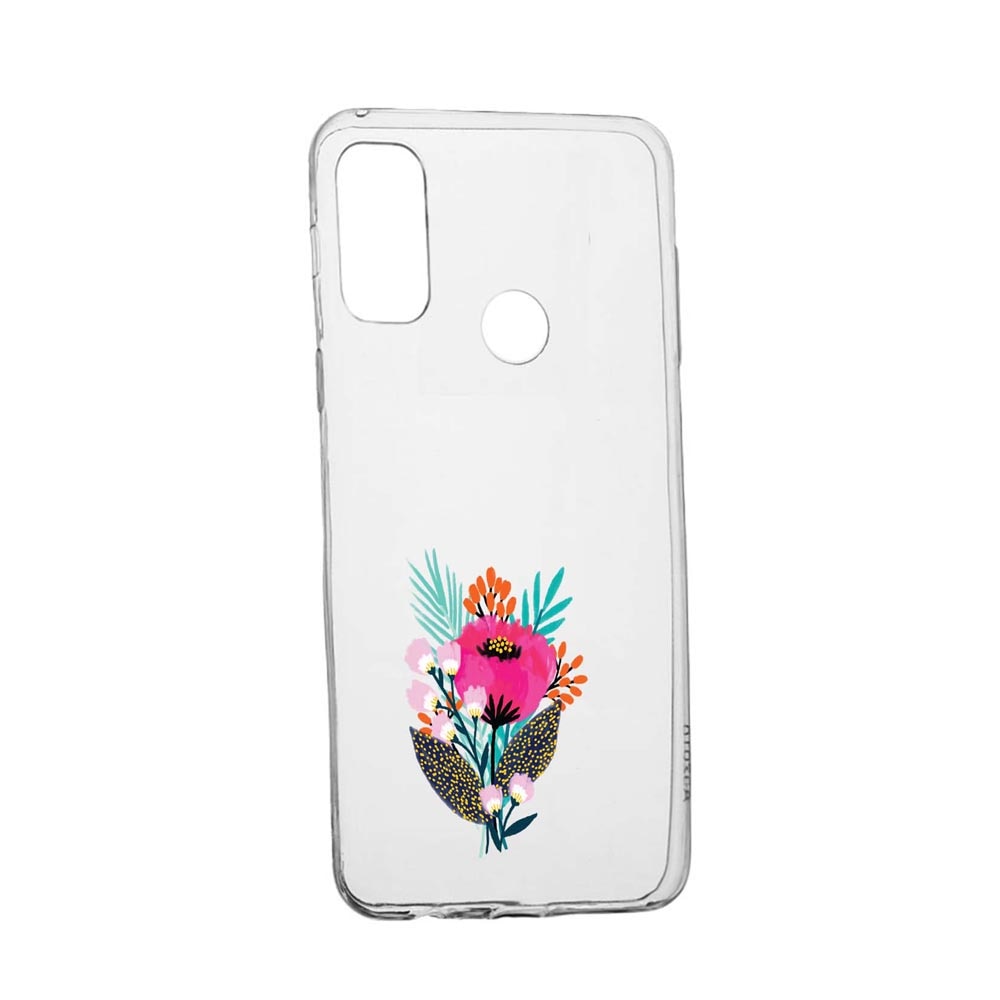 Husa Silicon Flowers, Compatibila Cu Google Pixel 4a 5G, rezistenta la uzura, anti-alunecare, 641