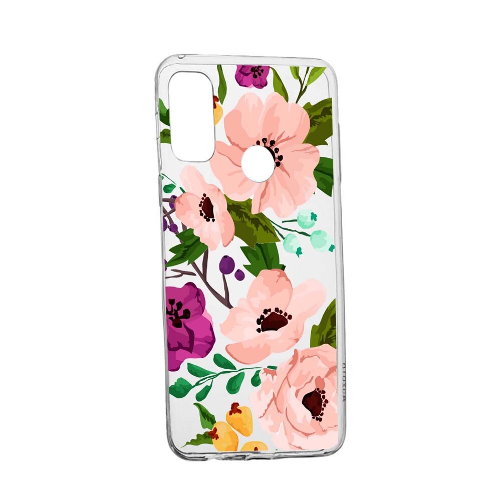 Husa Flowers, pentru Alcatel 3X (2020), rezistenta la uzura, anti-alunecare, din silicon Premium, 629