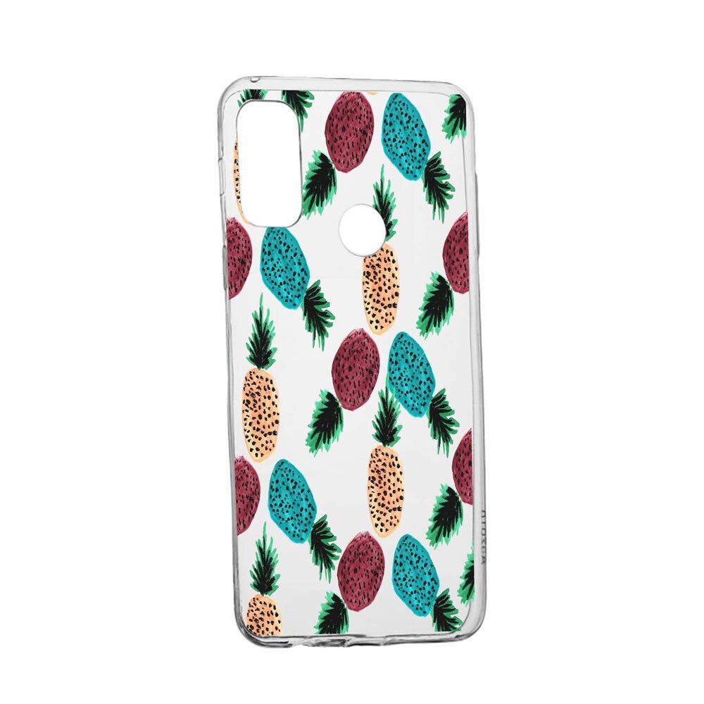 Husa Silicon Ananas, Compatibila Cu Google Pixel 4a, rezistenta la uzura, anti-alunecare, 669