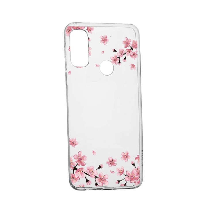Szilikon tok Pasztell színek - virágok, Kompatibilis Motorola Moto G10 / Moto G30 / Moto 10 Power, kopásálló, csúszásgátló, 694