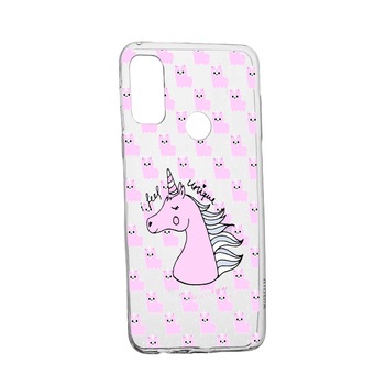 Husa Silicon Unicorn - I Feel Unique, Compatibila Cu Motorola Moto G10 / Moto G30 / Moto 10 Power, rezistenta la uzura, anti-alunecare, 521 Husa Silicon Unicorn - I Feel Unique, Compatibila Cu Motorola Moto G10 / Moto G30 / Moto 10 Power, rezistenta la uzura, anti-alunecare, 521