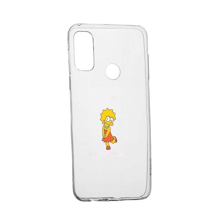 Lisa - Jó lány tok vagyok Samsung Galaxy A21s-hez, kopásálló, csúszásgátló, prémium szilikon, 591