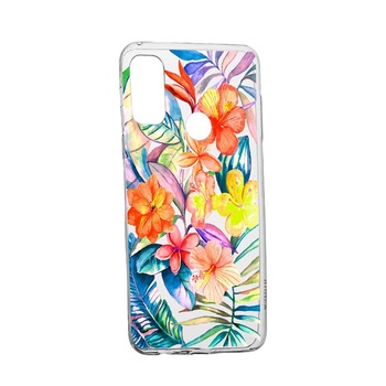 Husa Flori tropicale, pentru Samsung Nord N10 5G, rezistenta la uzura, anti-alunecare, din silicon Premium, 498 Husa Flori tropicale, pentru Samsung Nord N10 5G, rezistenta la uzura, anti-alunecare, din silicon Premium, 498