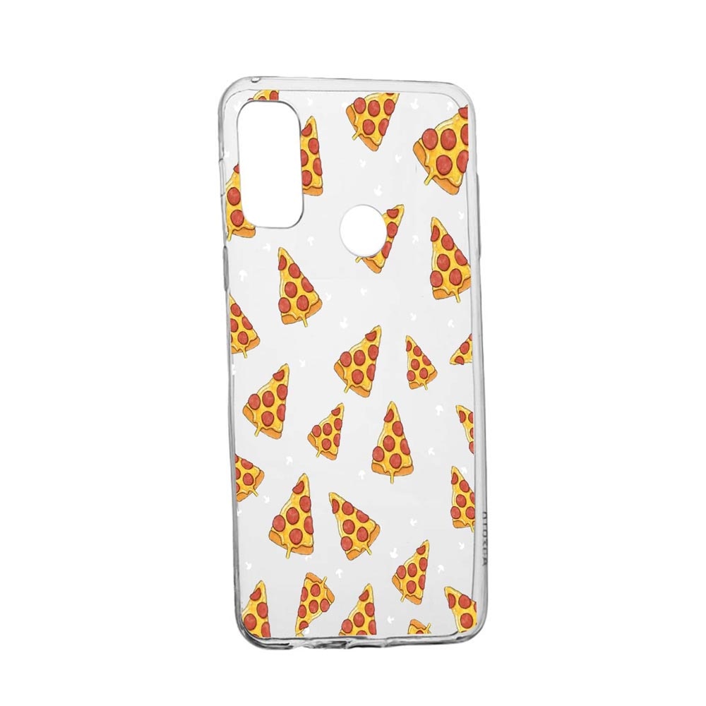 Husa Pizza, pentru OnePlus Nord N100, rezistenta la uzura, anti-alunecare, din silicon Premium, 665