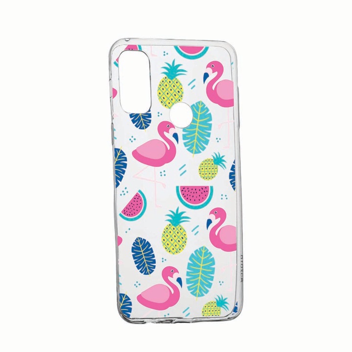 Кейс за Alcatel 3X (2020), Flamingo, износоустойчив, противоплъзгащ се, 91