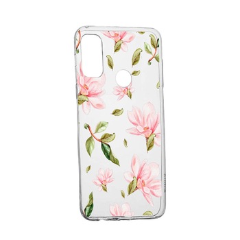 Husa Silicon Flowers, Compatibila Cu Motorola Moto G9 Power, rezistenta la uzura, anti-alunecare, 496 Husa Silicon Flowers, Compatibila Cu Motorola Moto G9 Power, rezistenta la uzura, anti-alunecare, 496