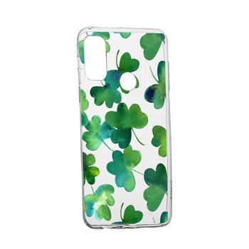 Husa Green leaf, pentru Samsung Nord N10 5G, rezistenta la uzura, anti-alunecare, din silicon Premium, 697 Husa Green leaf, pentru Samsung Nord N10 5G, rezistenta la uzura, anti-alunecare, din silicon Premium, 697