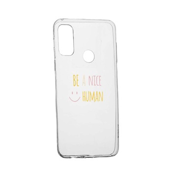 Husa cu mesaj Human, pentru Samsung Nord N10 5G, rezistenta la uzura, anti-alunecare, din silicon Premium, 480 Husa cu mesaj Human, pentru Samsung Nord N10 5G, rezistenta la uzura, anti-alunecare, din silicon Premium, 480