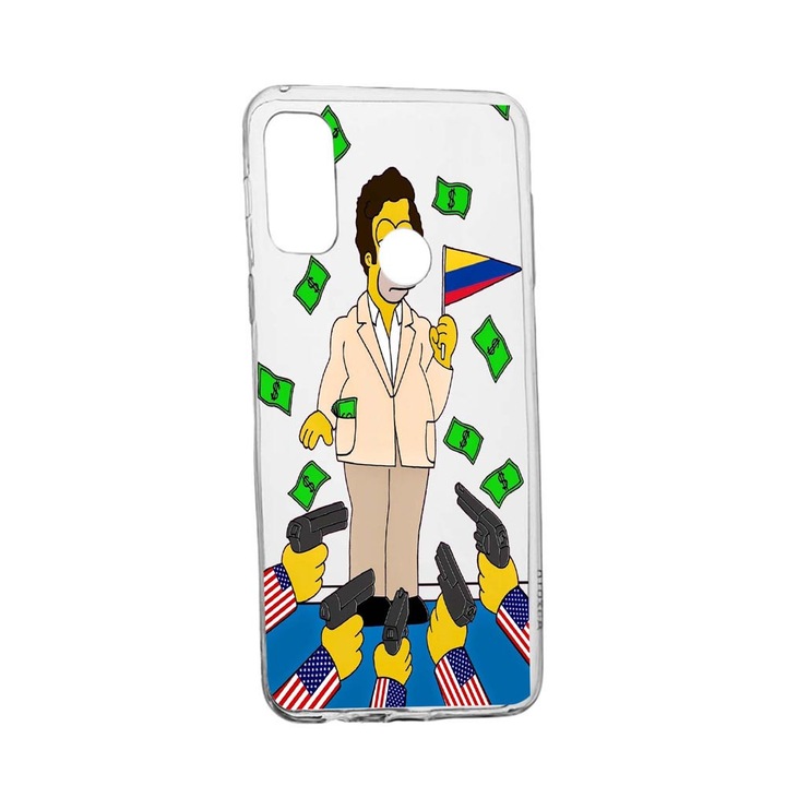 Narcos Simpson Movie Case за Alcatel 3X (2020) Устойчив на износване противоплъзгащ първокласен силикон 439