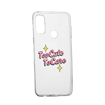 Husa cu mesaj Too Cute, pentru OnePlus Nord N100, rezistenta la uzura, anti-alunecare, din silicon Premium, 488 Husa cu mesaj Too Cute, pentru OnePlus Nord N100, rezistenta la uzura, anti-alunecare, din silicon Premium, 488