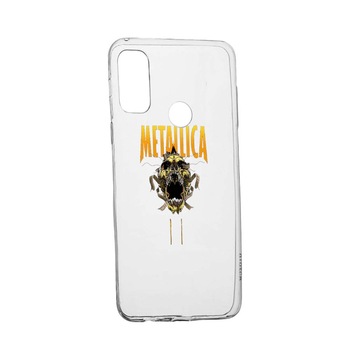 Husa Metallica, pentru Oppo A53, rezistenta la uzura, anti-alunecare, din silicon Premium, 542 Husa Metallica, pentru Oppo A53, rezistenta la uzura, anti-alunecare, din silicon Premium, 542