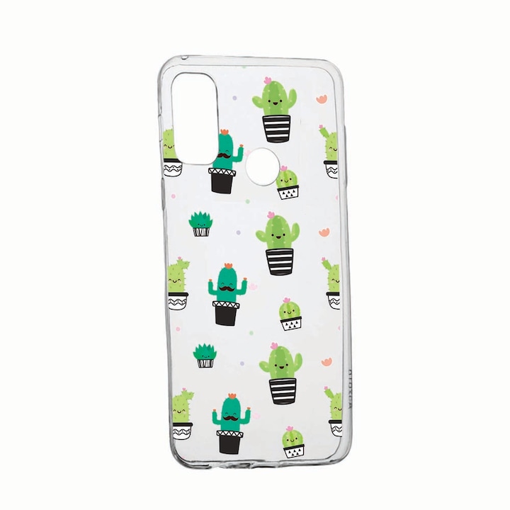 Калъф за Alcatel 3X (2020), износоустойчив, противоплъзгащ, Cactus, 165