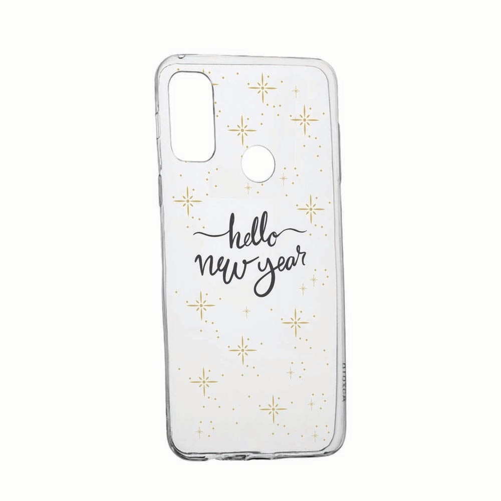 Husa Silicon Compatibila Cu Google Pixel 4a 5G, rezistenta la uzura, anti-alunecare, Hello New Year, 173