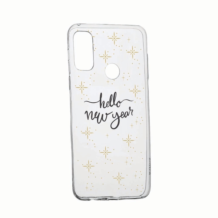 Кейс за Alcatel 3X (2020), износоустойчив, противоплъзгащ, Hello New Year, 173