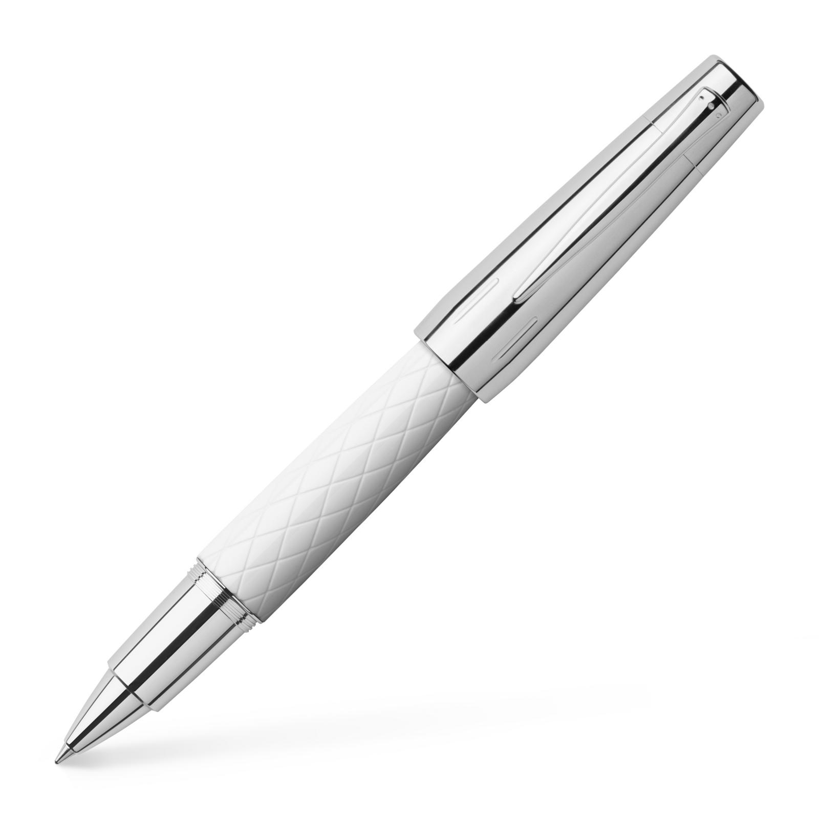 Roller E-Motion Guilloche Rhombus Alb Faber-Castell