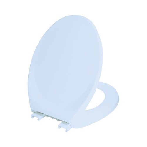 Capac WC din polipropilena, inchidere simpla, bleu 46x37,5 cm