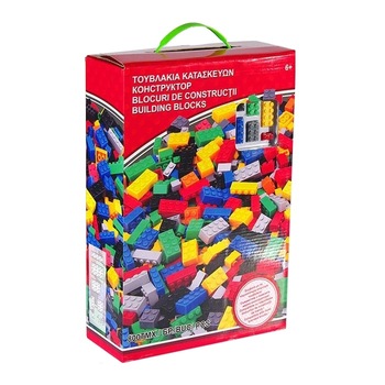 Set caramizi de constructie tip building blocks, pentru copii, Multicolor, 800 piese Set caramizi de constructie tip building blocks, pentru copii, Multicolor, 800 piese