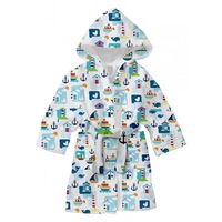 Halat de baie pentru copii din bumbac absorbant, model sea 6-8 ani