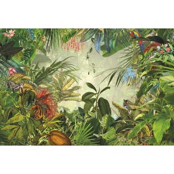 Fototapet Komar, jungla, multicolor, Into The Wild XXL4-031, usor de montat si de curatat, adeziv inclus Fototapet Komar, jungla, multicolor, Into The Wild XXL4-031, usor de montat si de curatat, adeziv inclus