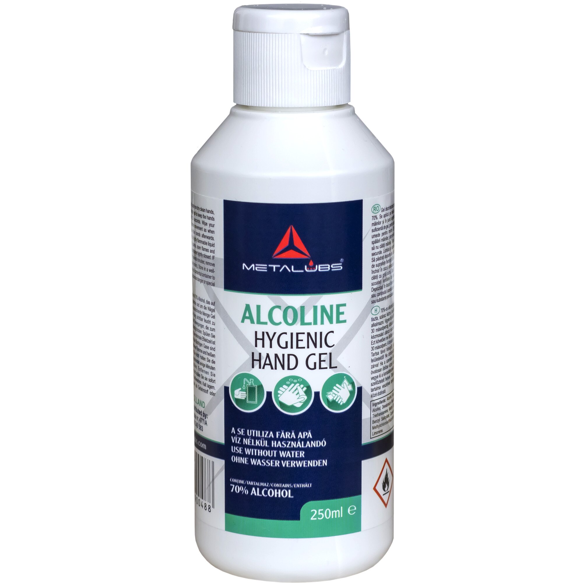 Gel antibacterian de mana , Metalubs , 250ml