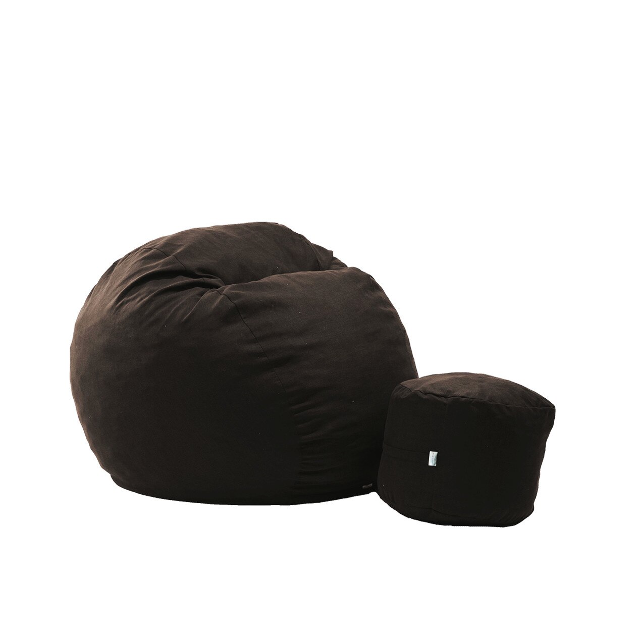 Set Fotoliu Puf Matusalem si otoman Dark Chocolate (Gama Premium Textil) umplut cu fulgi de burete memory mix