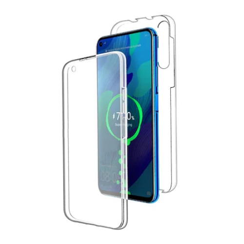 Husa 360 compatibila cu Huawei Y6P V2 Transparent fata+spate