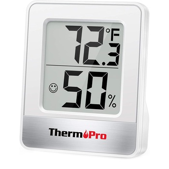 Termometru si higrometru de camera ThermoPro TP-49 RoPro, indicator comfort, citire 10s, 3 tipuri de montare, gama profesionala, alb Termometru si higrometru de camera ThermoPro TP-49 RoPro, indicator comfort, citire 10s, 3 tipuri de montare, gama profesionala, alb
