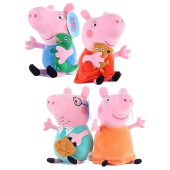 Set 4 plusuri – Familia Peppa Pig -35 cm Set 4 plusuri – Familia Peppa Pig -35 cm
