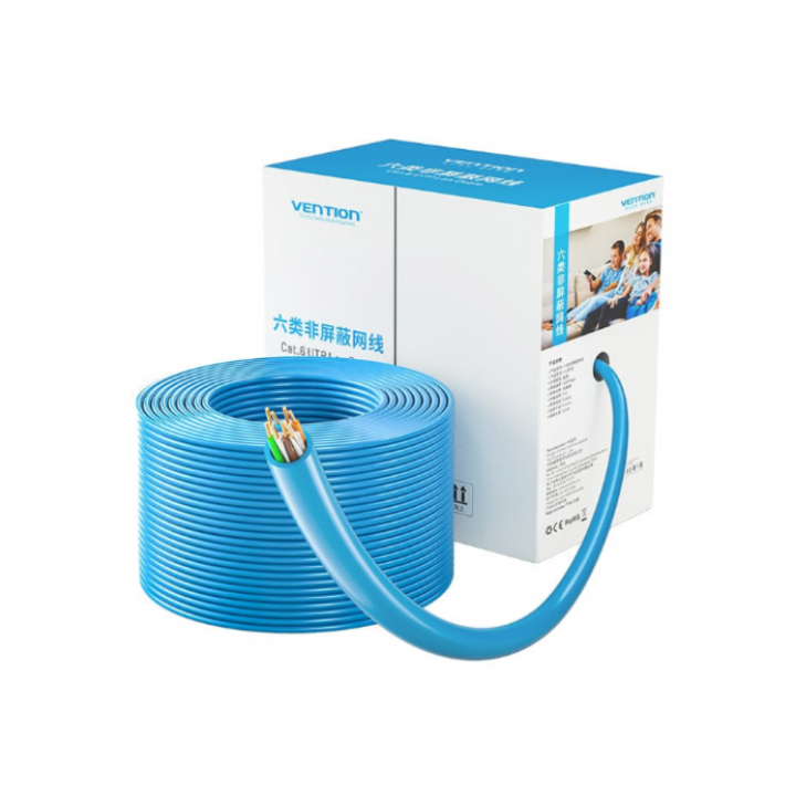 Cablu Lan UTP Cat.6 , 305M , Albastru, Vention