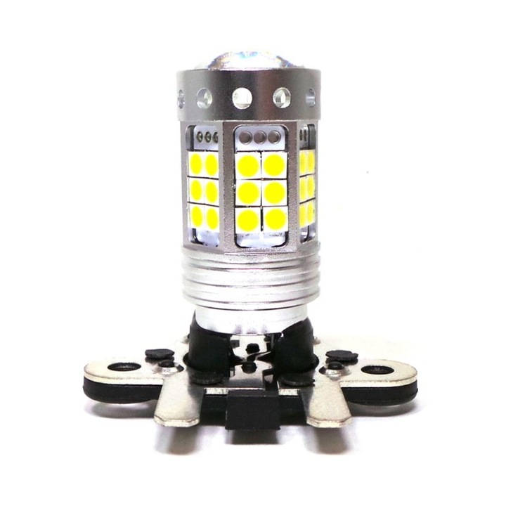 Autó LED izzó, motoLEDy, PH19W, tolató- és féklámpa funkciók, Xenon Fehér 5500K, Szett 2 darab, CANBUS, 12V, 1500lm, 360° sugárzási szög, 42 SMD 3030 LED, polaritásmentes, 50000 óra élettartam, ütésálló, azonnali indítás
