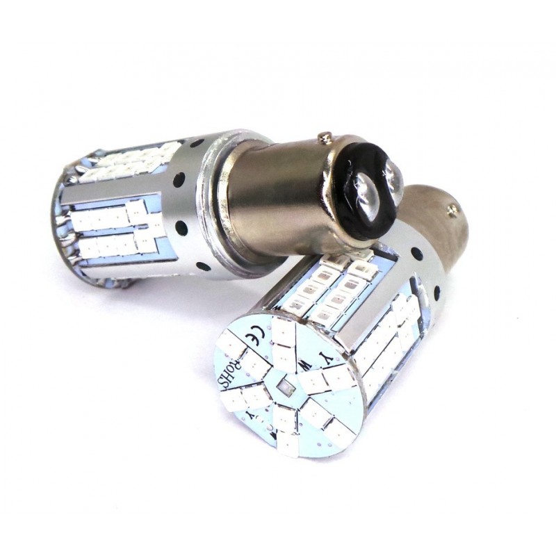 Bulb VISION P21 / 5W BAY15d 12/24V 6x 3020 SMD LED, nonpolar, CANBUS,  white, 2 pcs -  platform