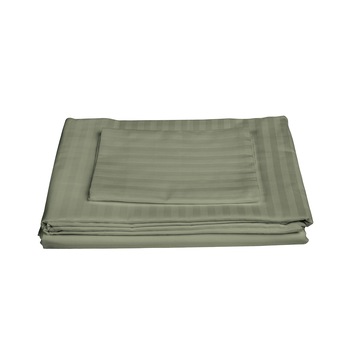 Lenjerie 2 persoane, Nature, 100% Bambus, 4 piese, Kaki Lenjerie 2 persoane, Nature, 100% Bambus, 4 piese, Kaki