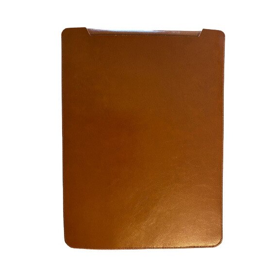 Husa laptop MacBook 13 inch din piele cu pad pentru Apple MacBook Culoare Caramiziu