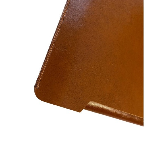 Husa laptop MacBook 13 inch din piele cu pad pentru Apple MacBook Culoare Caramiziu