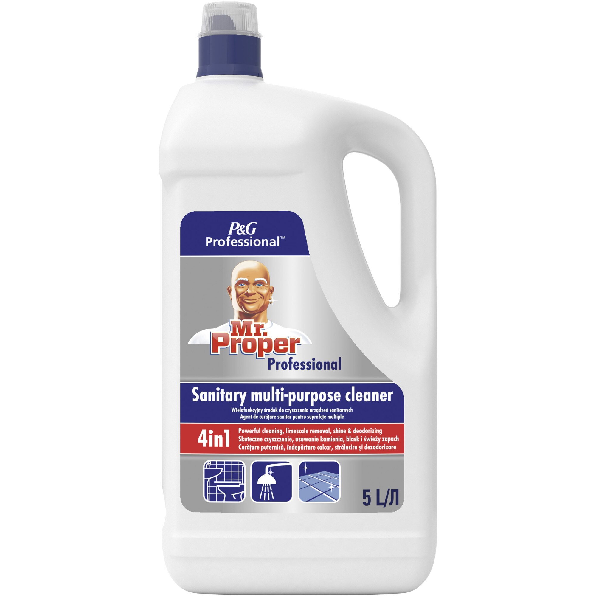Detergent universal Mr. Proper Professional Sanitary pentru baie, 5 L