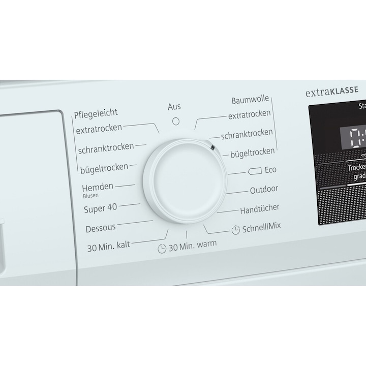 Uscator de rufe cu pompa de caldura SIEMENS iQ300 WT43H082, A+, 7 kg, alb