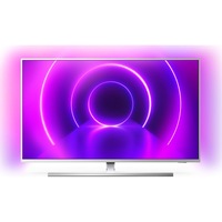Televizor LED PHILIPS 58PUS8555, SmartTV 4K UHD, control vocal, HDR 10+, Ambilight, 146 cm, argintiu, Clasa A+