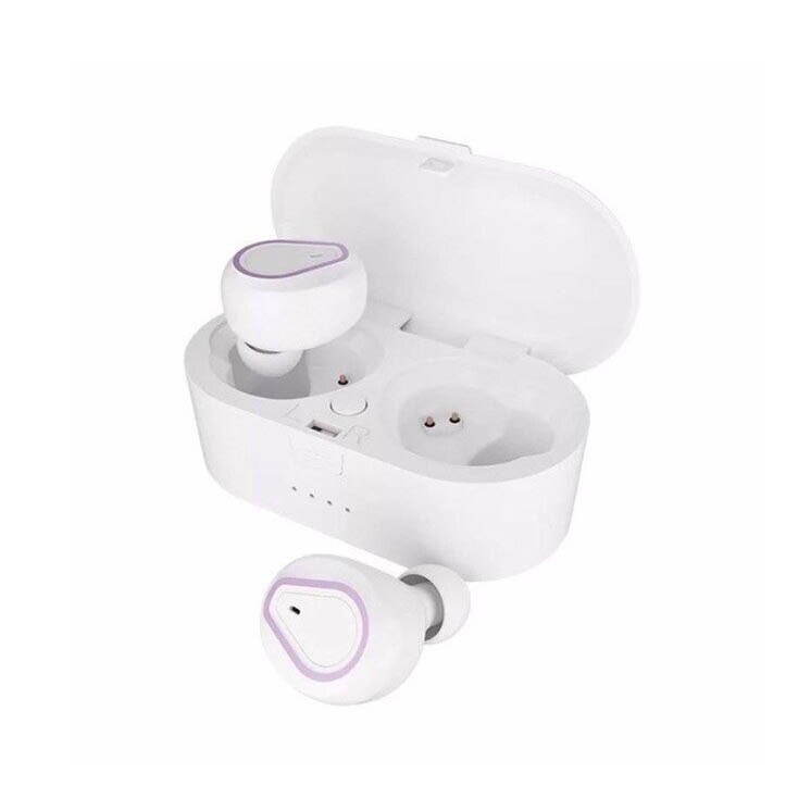 Casti wireless TWS 208, functie bluetooth 5.0, super bass, carcasa impermeabila, compatibil android si IOS, Alb