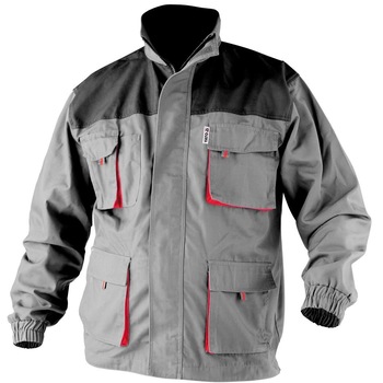 Jacheta lucru, Yato YT-80284, marimea 2XL, 4 buzunare, gri/negru Jacheta lucru, Yato YT-80284, marimea 2XL, 4 buzunare, gri/negru
