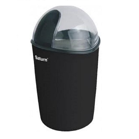 Rasnita Electrica Saturn ST-CM 1231 , Putere 250W, Capacitate 60 gr, Cuva otel inoxidabil, negru