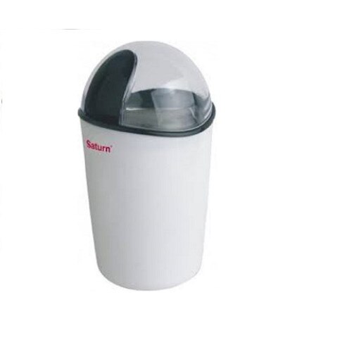 Rasnita Electrica Saturn ST-CM 1231 , Putere 250W, Capacitate 60 gr, Cuva otel inoxidabil, alb