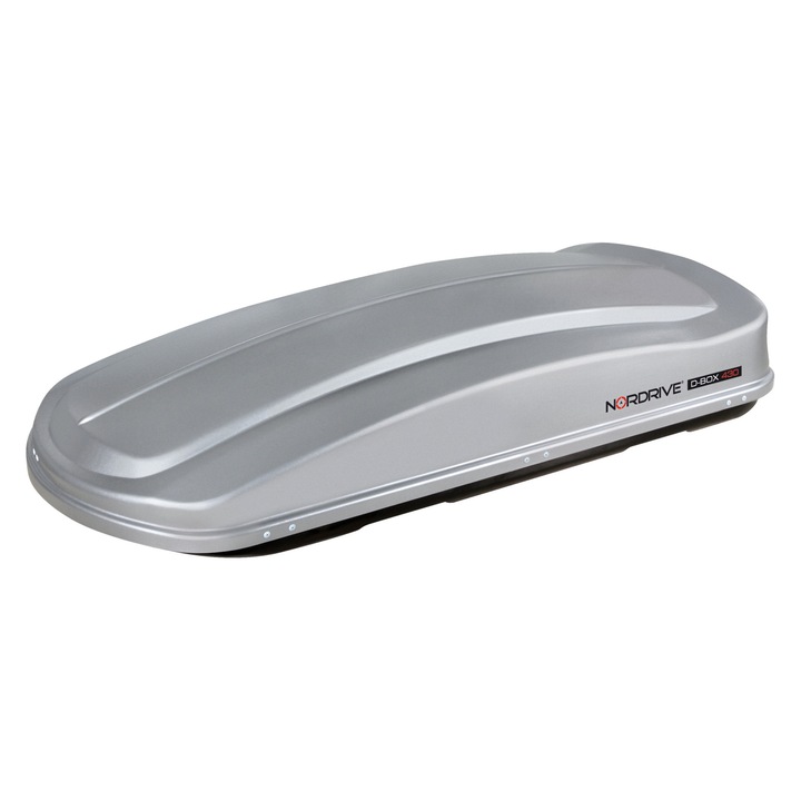 Кутия за багаж ABS D-Box 430 литра Nordrive - релефно сиво