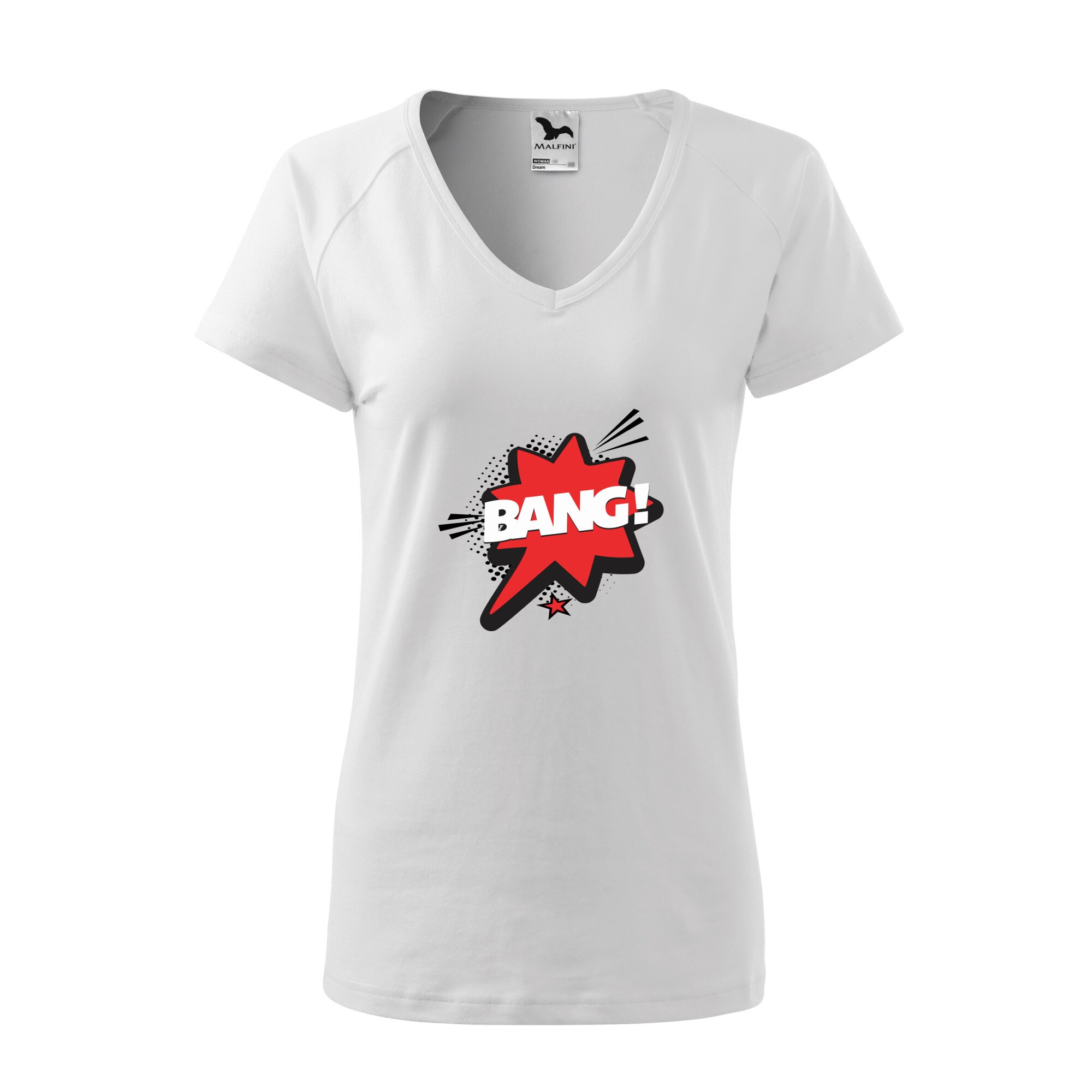 Tricou dama, Malfini, Comic Bang, Alb, L