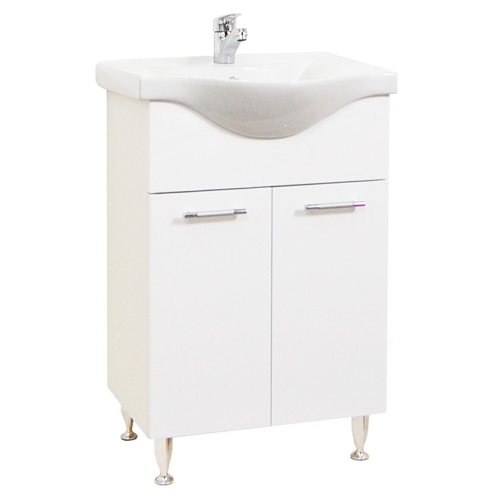 Baza si lavoar Badenmob , seria 153 , 65x81x34cm , Alb
