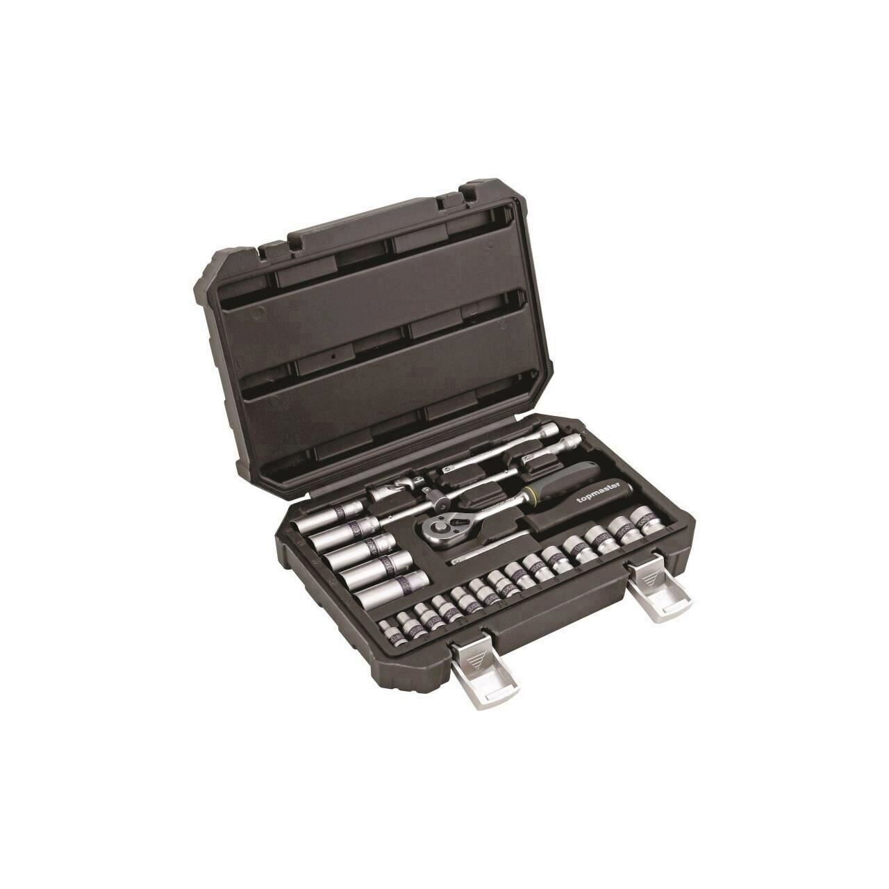 Trusa tubulare 25 buc., Topmaster Pro, 1/4