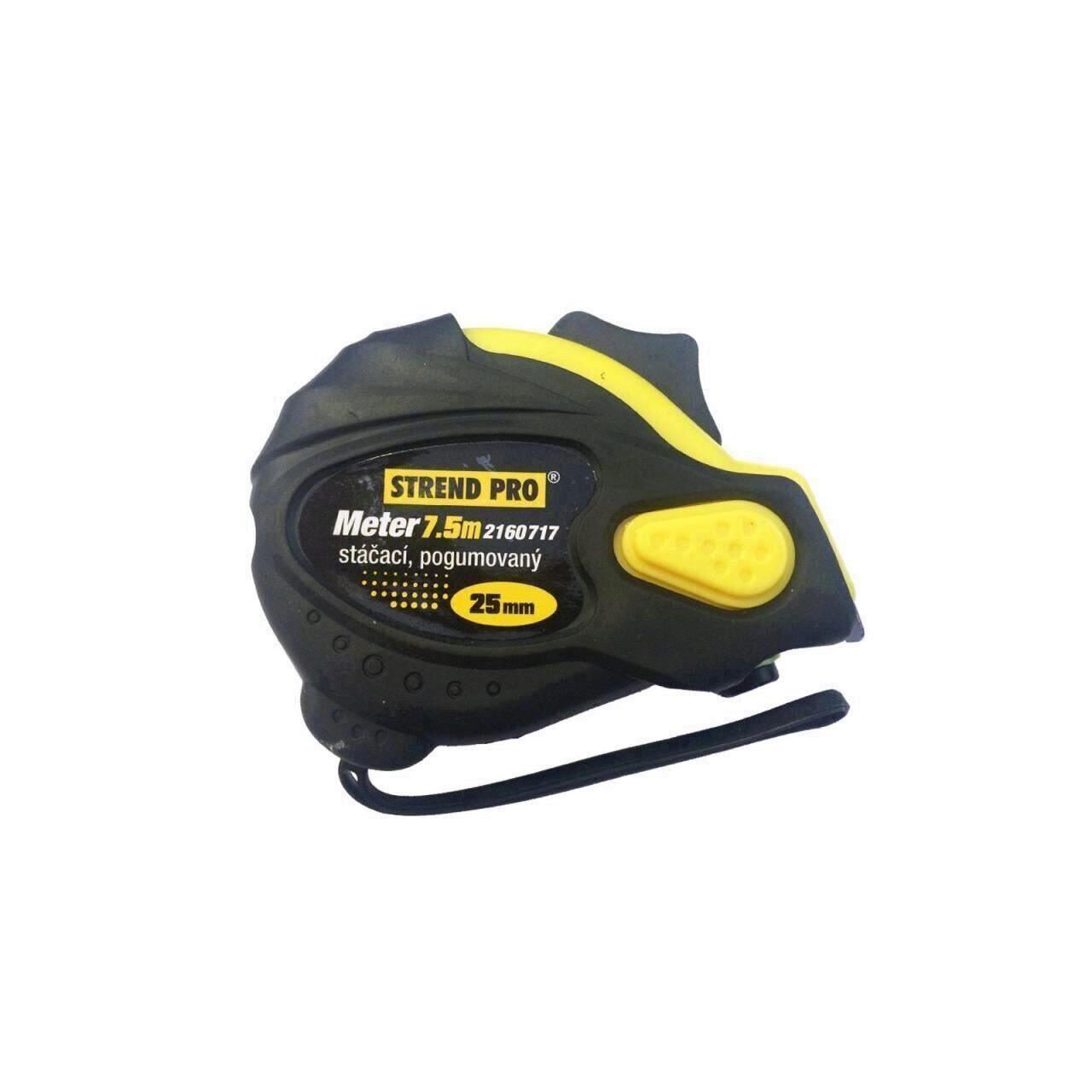 Ruleta cu AutoStop, Strend Pro 7.5 m x 25 mm, 3 frane