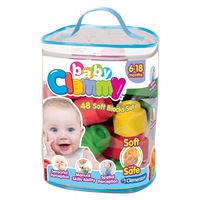Set Cuburi moi Baby Clemmy Sac, 48 piese