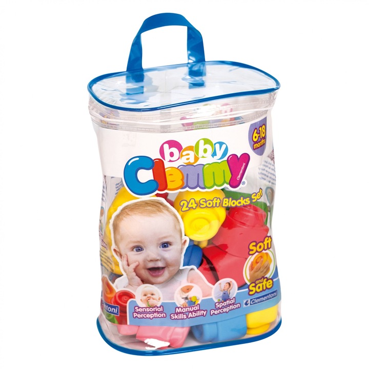Комплект меки кубчета Baby Clemmy, 24 части