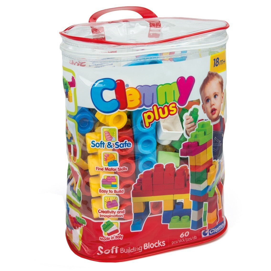 Set cuburi Clemmy Plus, 60 piese